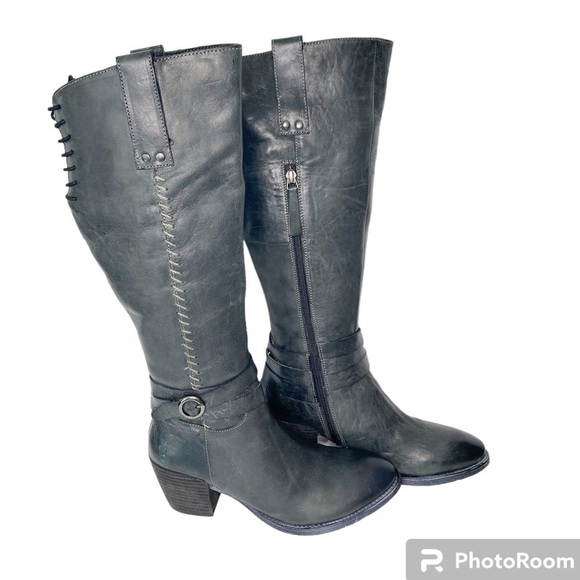 Roan by BedStu Garner Gray Leather Riding Boots Size 7 - Picture 3 of 15